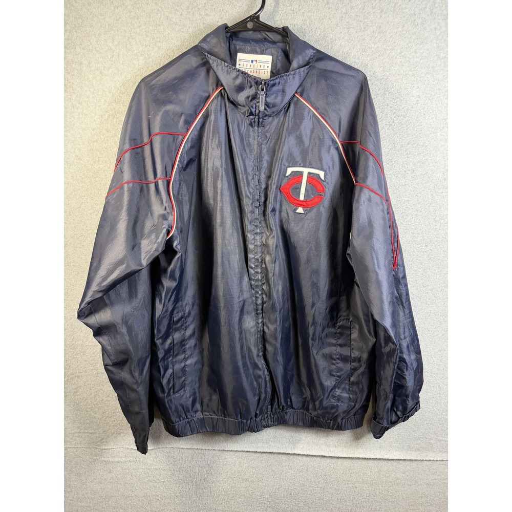 Minnesota Twins Jacket Mens Large Blue MLB Baseball Genuine Merchandise